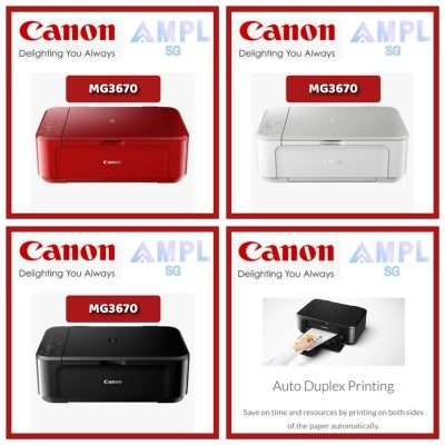 Canon MG3670 PIXMA | Print, Scan, Copy | 2-sided Printing | Wi-Fi, AirPrint, Mopria, Direct Wireless, Wireless | 3670