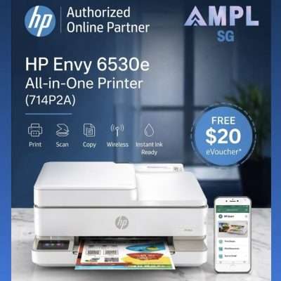 HP Envy 6530e All-in-One Printer | Print, copy, scan, mobile fax | Duplex printing | Apple AirPrint™; USB; Wireless (Wi-Fi®); WWCB (Works with Chromebook); Print Anywhere  | 714P2A HP 6530 HP 68 68e
