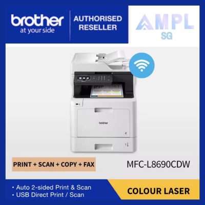 Brother MFC-L8690CDW All in One Wireless Colour Laser Printer-Print,Scan,Copy,Fax,Wireless,2-sided Print,Scan L8690 CDW