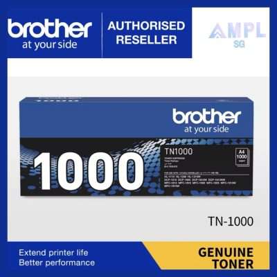 Brother TN-1000 Standard Toner ( 1,000 pages yield ) TN-1000 TN1000 Compatible Printer HL-1110,HL-1210W,DCP-1610W,