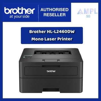 Brother HL-L2460DW  Mono Laser Printer | Print Only |  Automatic 2-sided Printing | Wireless | 2460