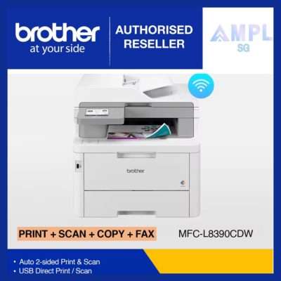 Brother MFC-L8390CDW Color | Print Scan Copy Fax | Up to 30/31 ppm | Automatic 2-Sided Printing and Scanning | TN269 TN269XL DR2690