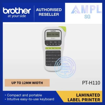 Brother PT-H110 Label Printer Portable Handheld Label Printer for home use
