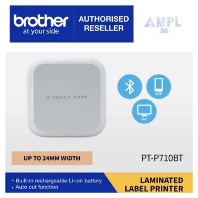 Brother PT-P710BT Label Printer Sleek and Stylish Label Printer PTP710BT PT 710 710B P710 P710BT 710 710B