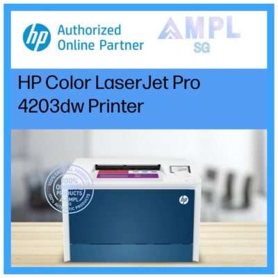HP LaserJet Pro 4203dw | $200 eVoucher | Desktop Wireless Laser Printer | Colour - 33 ppm Black/Color | Duplex printing Automatic | Replacement cartridges HP Toner 230A W2300A/W2301A/W2302A/W2303A 230X W2300X W2301X W2302X W2303X