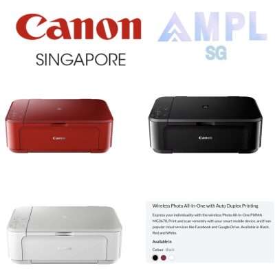 Canon PIXMA MG3670/Wireless 2.4 GHz Photo All-In-One with Auto Duplex Printing/Print, copy and scan /inkjet MG3670/PG-740, CL-741 PG-740XL, CL-741XL/Black, Red and White